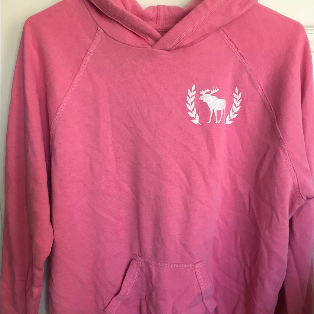 Abercrombie Kids pink pullover hoodie sz 15/16